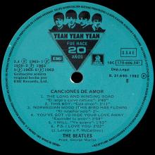 THE BEATLES DISCOGRAPHY SPAIN 1982 00 00 THE BEATLES CANCIONES DE AMOR - 10C 170 - 006. 560 ⁄1 - pic 10
