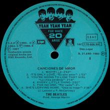 THE BEATLES DISCOGRAPHY SPAIN 1982 00 00 THE BEATLES CANCIONES DE AMOR - 10C 170 - 006. 560 ⁄1 - pic 9