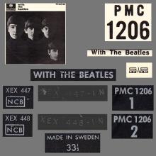 THE BEATLES DISCOGRAPHY SWEDEN 1963 11 22 WITH THE BEATLES - PMC 1206 - pic 5