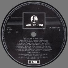 THE BEATLES DISCOGRAPHY SWEDEN 1979 10 08 BEATLES'  GREATEST - 7C 038-04207 - pic 1