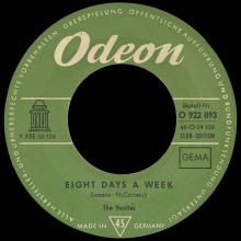 THE BEATLES DISCOGRAPHY SWITZERLAND - ODEON - O 22 893 - NO REPLY ⁄ EIGHT DAYS A WEEK - pic 5