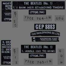 THE BEATLES DISCOGRAPHY UK - 1963 11 01 - THE BEATLES (No.1) - GEP 8883 - A - PARLOPHONE - pic 2