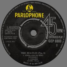 THE BEATLES DISCOGRAPHY UK - 1963 11 01 - THE BEATLES (No.1) - GEP 8883 - B - PARLOPHONE - pic 4