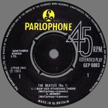 THE BEATLES DISCOGRAPHY UK - 1963 11 01 - THE BEATLES (No.1) - GEP 8883 - C - GRAMOPHONE - pic 3