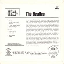 THE BEATLES DISCOGRAPHY UK - 1964 06 19 - LONG TALL SALLY - GEP 8913 - a b - PARLOPHONE GRAMOPHONE - pic 2