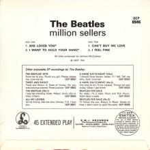 THE BEATLES DISCOGRAPHY UK - 1965 12 06 - THE BEATLES' GOLDEN DISCS (MILLION SELLERS) - GEP 8946 - a k - GRAMOPHONE  EMI RECORDS - pic 4