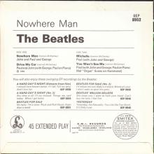 THE BEATLES DISCOGRAPHY UK - 1966 07 08 - NOWHERE MAN - GEP 8952 - a c - GRAMOPHONE -1 - pic 4