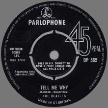 1960 - 1970 - EXPORT RECORD - 1964 10 16 - DP 562 - IF I FELL ⁄ TELL ME WHY - A - B - pic 4