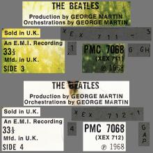 THE BEATLES DISCOGRAPHY UK 1968 11 22 THE BEATLES (WHITE  ALBUM) - MONO PMC 7067 ⁄ PMC 7068 - B - APPLE - pic 8