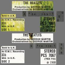 THE BEATLES DISCOGRAPHY UK 1968 11 22 THE BEATLES (WHITE  ALBUM) - PCS 7067 ⁄ PCS 7068 - A - B - pic 7