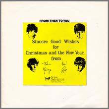 1970 12 18 FROM THEN TO YOU THE BEATLES CHRISTMAS RECORD,1970 - LYN.2153⁄2154 - PROMO - pic 1