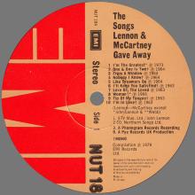 THE BEATLES DISCOGRAPHY UK 1979 04 18 THE SONGS LENNON AND MCCARTNEY GAVE AWAY - NUT 18 - pic 3