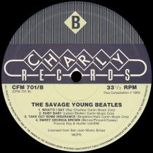 THE BEATLES DISCOGRAPHY UK 1982 00 00 - THE SAVAGE YOUNG BEATLES - CHARLY RECORDS - CFM 701 - 10 INCH - pic 4