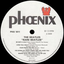 THE BEATLES DISCOGRAPHY UK 1982 01 22  RARE BEATLES - PHOENIX - PHX 1011 - UK / FRANCE  - pic 1