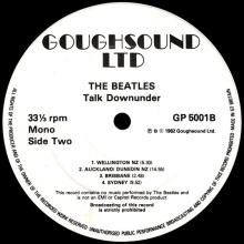 THE BEATLES DISCOGRAPHY UK 1982 05 01 THE BEATLES TALK DOWNUNDER - GOUGHSOUND - GP 5001 - pic 4