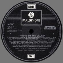 1984 04 26 TRIBUTE TO THE CAVERN - CAV 1 - SEMI PROMO 2000 COPIES - pic 1