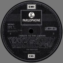 1984 04 26 TRIBUTE TO THE CAVERN - CAV 1 - SEMI PROMO 2000 COPIES - pic 1