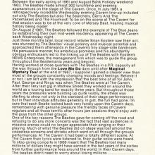 1984 04 26 TRIBUTE TO THE CAVERN - CAV 1 - SEMI PROMO 2000 COPIES - pic 7