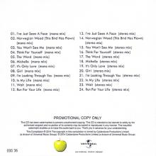 2014 01 20 - THE BEATLES U.S. ALBUMS -j-k-l-m - 50 YEARS OF GLOBE BEATLEMANIA - PROMO CDR - pic 1