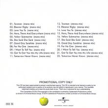 2014 01 20 - THE BEATLES U.S. ALBUMS -j-k-l-m - 50 YEARS OF GLOBE BEATLEMANIA - PROMO CDR - pic 8