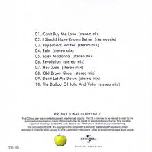 2014 01 20 - THE BEATLES U.S. ALBUMS -j-k-l-m - 50 YEARS OF GLOBE BEATLEMANIA - PROMO CDR - pic 11