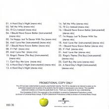 2014 01 20 - THE BEATLES U.S. ALBUMS -a-b-c - 50 YEARS OF GLOBE BEATLEMANIA  - PROMO CDR - pic 8