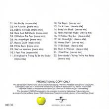 2014 01 20 - THE BEATLES U.S. ALBUMS -d-e-f - 50 YEARS OF GLOBE BEATLEMANIA - PROMO CDR - pic 8