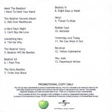 2014 01 20 - THE BEATLES U.S. ALBUMS -PROMO 13 TRACKS CDR - pic 1