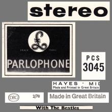 1978 12 02 - 1963 11 22 - WITH THE BEATLES - PCS 3045 - BOXED SET - BC13 - pic 6
