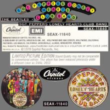 1978 00 00 SGT.PEPPERS LONELY HEARTS CLUB BAND - SEAX-11840 - PICTURE DISC - pic 5