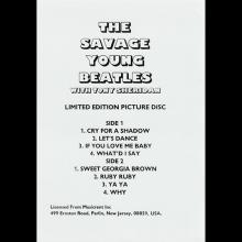 1997 00 00 - THE SAVAGE YOUNG BEATLES - GECkO SYB 10 - 10 INCH PICTURE DISC - pic 1