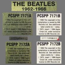 1994 02 14 BEATLES ⁄ 1962-1966 - PCSPP 717 - 0 77779 70360 9 - RED VINYL - pic 12