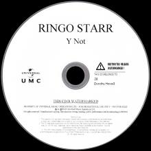 UK 2010 01 12 - RINGO STARR - Y NOT - WALK WITH YOU - PROMO CD - pic 3