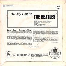 IRELAND - GEP (I) 8891 - B - BLACK LABEL - THE BEATLES ALL MY LOVING - pic 5