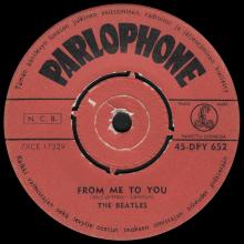 THE BEATLES FINLAND - 001 - 45-DPY 652 - FROM ME TO YOU ⁄ THANK YOU GIRL - pic 1