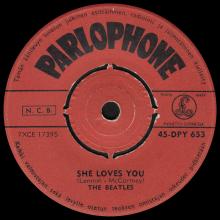 THE BEATLES FINLAND - 002 - 45-DPY 653 - SHE LOVES YOU ⁄ I'LL GET YOU - pic 1