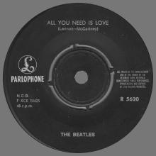 THE BEATLES FINLAND - 024 - A - R 5620 - ALL YOU NEED IS LOVE ⁄ BABY,  YOU'RE A RICH MAN - pic 1