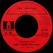 THE BEATLES FRANCE 45 - 1967 07 13 - SLEEVE 8 - FO 103 - ALL YOU NEED IS LOVE ⁄ BABY YOU'RE A RICH MAN - pic 5