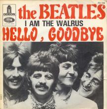 THE BEATLES FRANCE 45 - 1967 11 30 - SLEEVE 2 B - FO 106 - HELLO, GOODBYE ⁄ I AM THE WALRUS - pic 1
