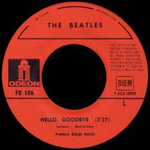 THE BEATLES FRANCE 45 - 1967 11 30 - SLEEVE 2 B - FO 106 - HELLO, GOODBYE ⁄ I AM THE WALRUS - pic 5
