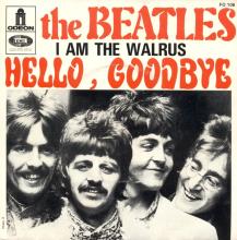 THE BEATLES FRANCE 45 - 1967 11 30 - SLEEVE 4 A - FO 106 - HELLO, GOODBYE ⁄ I AM THE WALRUS - J - pic 1
