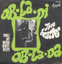 THE BEATLES FRANCE 45 - 1969 01 23 - SLEEVE A RECORD 1 - APPLE - L FO 148 - OB-LA-DI OB-LA-DA ⁄ WHILE MY GUITAR GENTLY WEEPS - pic 1