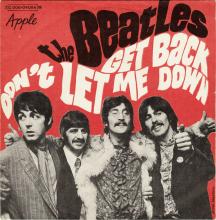 THE BEATLES FRANCE 45 - 1969 04 15 - PAPER SLEEVE C ⁄ RECORD 2 - APPLE - L 2 C 006-04084 M - GET BACK ⁄ DON'T LET ME DOWN - pic 1