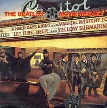 THE BEATLES FRANCE 45 - 1982 00 00 - PARLOPHONE - PM 102 2 C 008-007627 - THE BEATLES' MOVIE MEDLEY ⁄ I'M HAPPY JUST TO DANCE WI - pic 1