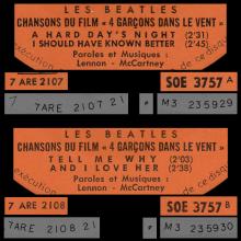 THE BEATLES FRANCE EP - A - 1964 09 11 - SLEEVE 3 RECORD 1 - ODEON SOE 3757  - pic 1