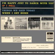 THE BEATLES FRANCE EP - A - 1964 10 06 - ODEON SOE 3756  - pic 6