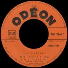 THE BEATLES FRANCE EP - A - 1965 04 06 - SLEEVE 1 RECORD 1 - ODEON SOE 3764 - pic 5