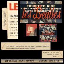 THE BEATLES FRANCE EP - A - 1965 05 17 - SLEEVE 2 RECORD 1 - ODEON SOE 3766 - pic 6