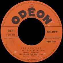 THE BEATLES FRANCE EP - A - 1965 07 23 - SLEEVE 1 RECORD 1 - ODEON SOE 3769 - pic 5