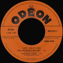 THE BEATLES FRANCE EP - A - 1965 10 19 - SLEEVE 1 RECORD 1 - ODEON SOE 3775 - pic 5